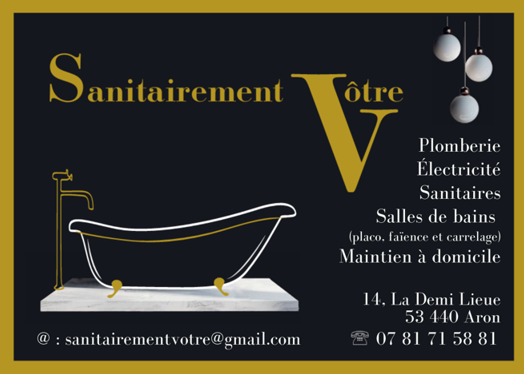 Jean-Pierre Carré — Sanitairement Vôtre, plombier, installateur sanitaire à Aron