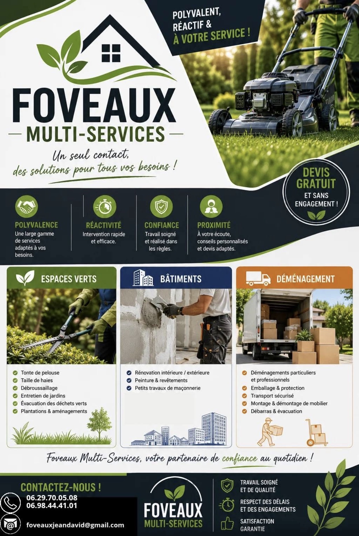 Jean-David Foveaux — Foveaux Multi-services, multiservices & jardinier à Bruay-sur-l'Escaut